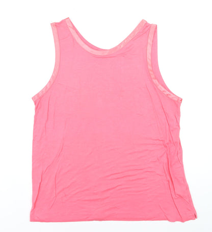 Marks and Spencer Women’s Pink Tank Top Size 20 Cotton Modal