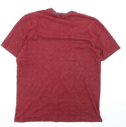 Original Penguin Men's Red Crew Neck Short Sleeve Cotton T-Shirt XL