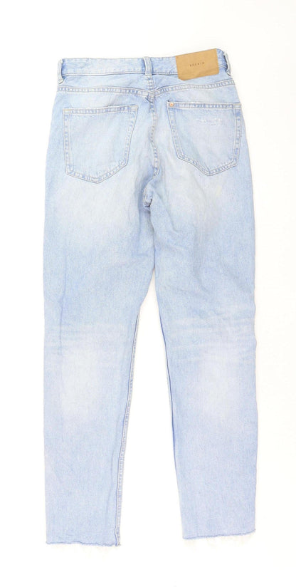 &Denim Women Blue Size 6 Boyfriend Distressed Jeans
