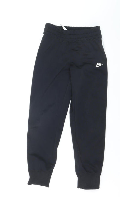 Nike Boys Black XS Jogger Track Pants with Side Stripe