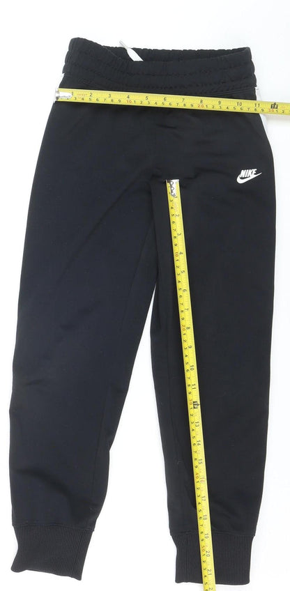 Nike Boys Black XS Jogger Track Pants with Side Stripe