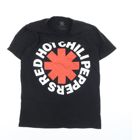 Red Hot Chili Peppers Men’s Black Cotton Band T-Shirt Size S