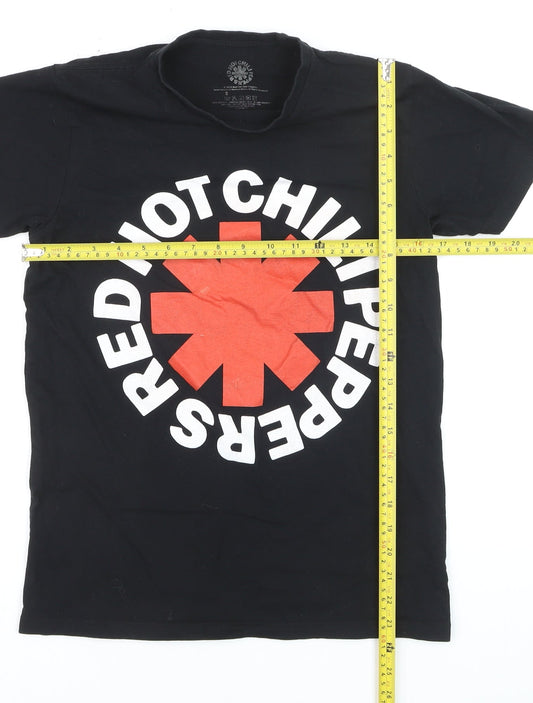 Red Hot Chili Peppers Men’s Black Cotton Band T-Shirt Size S
