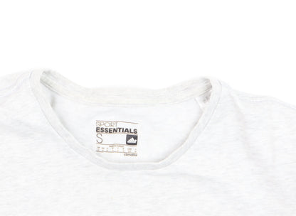 adidas Men's White Small Sport Essentials Climalite Graphic T-Shirt