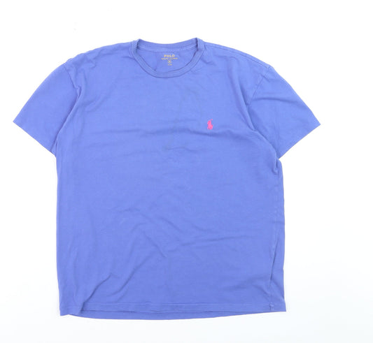 Polo Ralph Lauren Men's Blue Crew Neck Cotton T-Shirt Size S