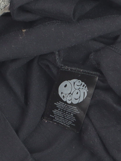 Pretty Green Men's Black Graphic Print Cotton T-Shirt Size L