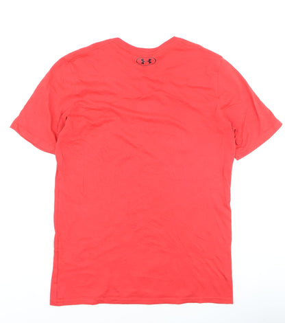 Under Armour Men's Red HeatGear Loose Fit Performance T-Shirt Small