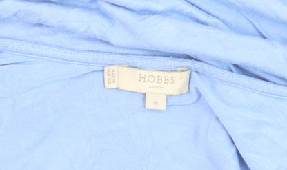 Hobbs Women Blue Long Sleeve Square Neck Basic Jersey Top M