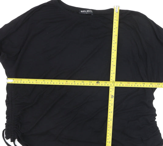 Select Women Black Long Sleeve Stretch Jersey Top L