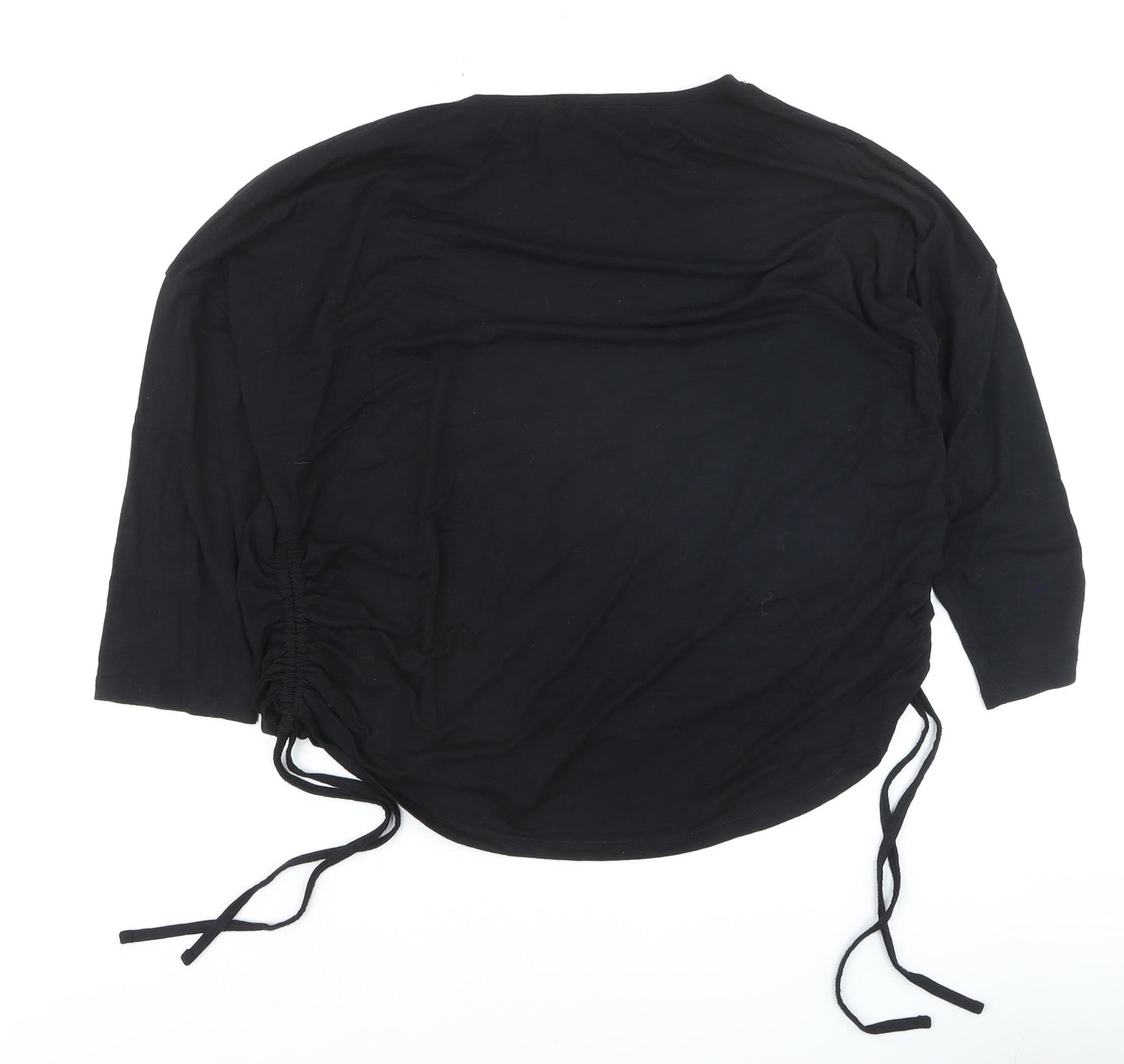 Select Women Black Long Sleeve Stretch Jersey Top L