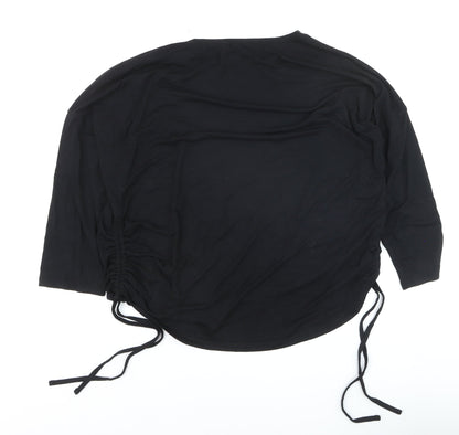 Select Women Black Long Sleeve Stretch Jersey Top L