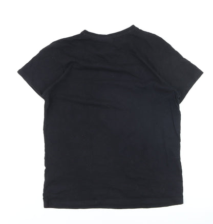 Stranger Things Men's Black L Graphic Cotton T-Shirt