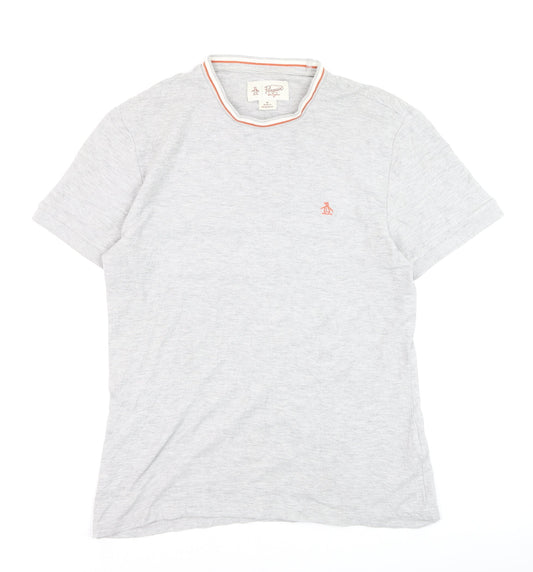 Original Penguin Men's Grey Crew Neck Short Sleeve T-Shirt M