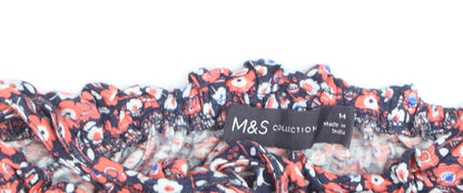 Marks and Spencer Women’s Multicoloured Floral Short Sleeve Blouse Size 14