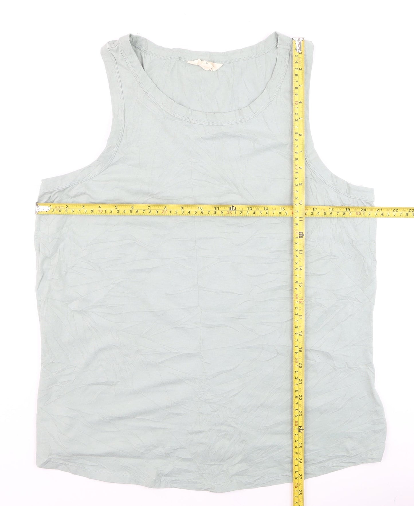 Seasalt Cornwall Women's Green Organic Cotton Tank Top UK 20