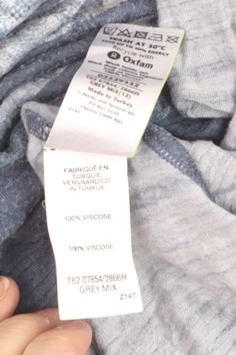 Marks and Spencer Per Una Women’s Multicoloured Striped Tunic Blouse Size 12