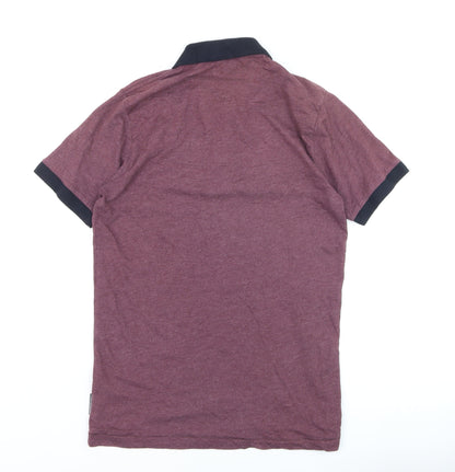 French Connection Men's Red Polo Shirt Size M Cotton Blend