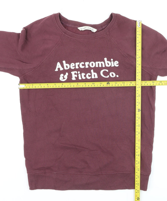 Abercrombie & Fitch Womens Purple Pullover Jumper Size S Crew Neck