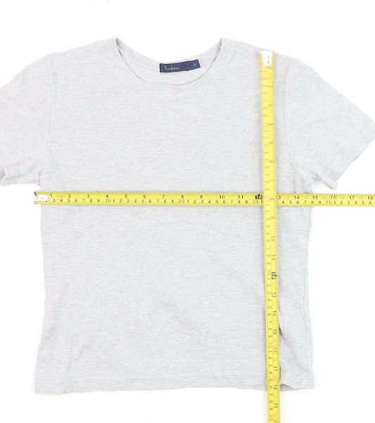 Boden Women’s Grey Cotton Short Sleeve Basic T-Shirt Size M