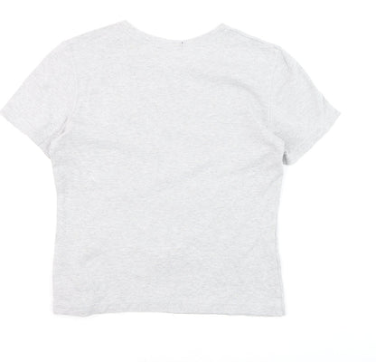 Boden Women’s Grey Cotton Short Sleeve Basic T-Shirt Size M