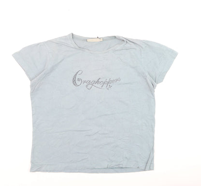 Craghoppers Women Blue Regular Fit Cotton T-Shirt UK 12