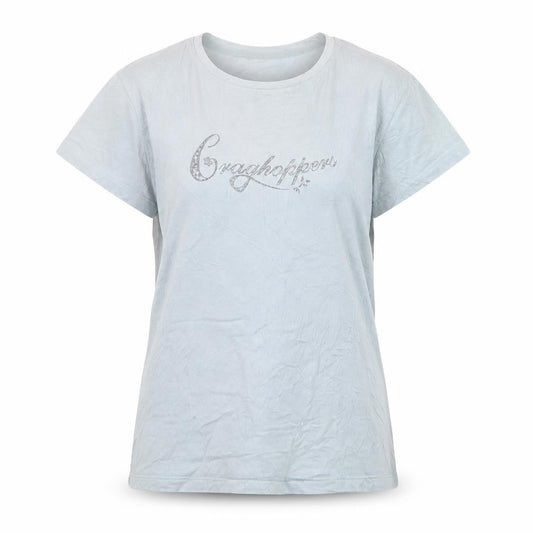 Craghoppers Women Blue Regular Fit Cotton T-Shirt UK 12