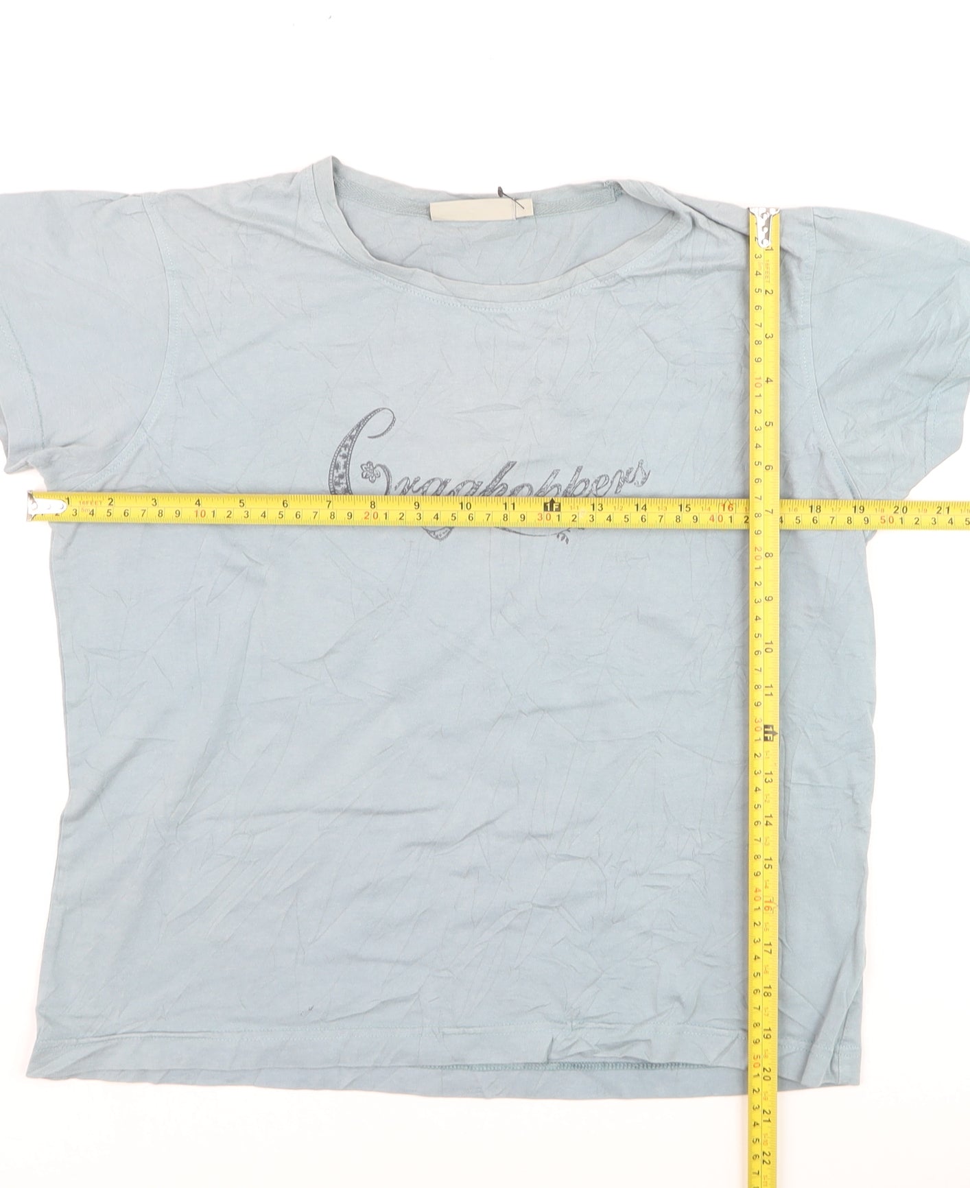 Craghoppers Women Blue Regular Fit Cotton T-Shirt UK 12