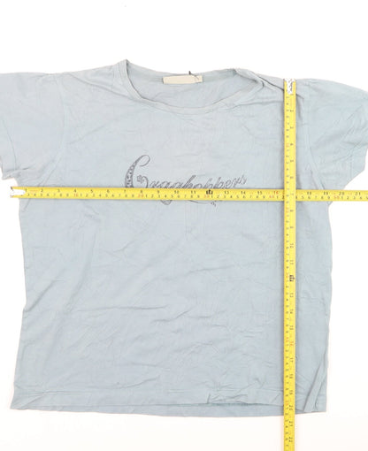 Craghoppers Women Blue Regular Fit Cotton T-Shirt UK 12