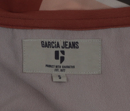 Garcia Jeans Womens Multicoloured Sleeveless V-Neck Blouse S