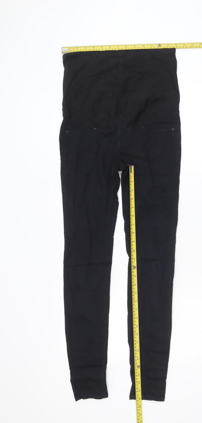 H&M Maternity Black Skinny Jeggings Women Size 8 Cotton Blend