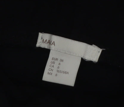 H&M Maternity Black Skinny Jeggings Women Size 8 Cotton Blend