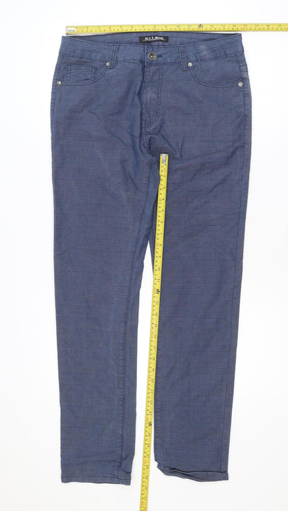 N+1 Jeans Men's Blue Straight Fit Denim Jeans Size M 33in Waist