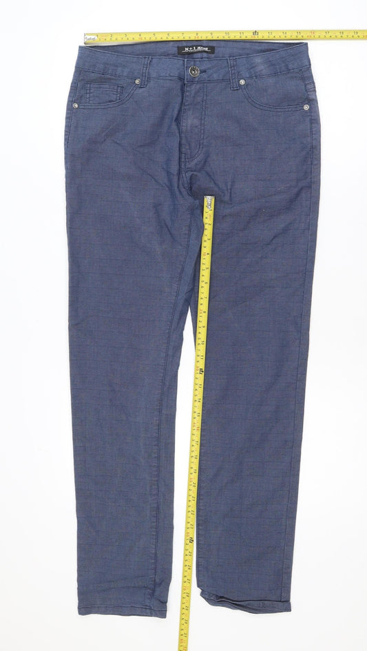 N+1 Jeans Men's Blue Straight Fit Denim Jeans Size M 33in Waist