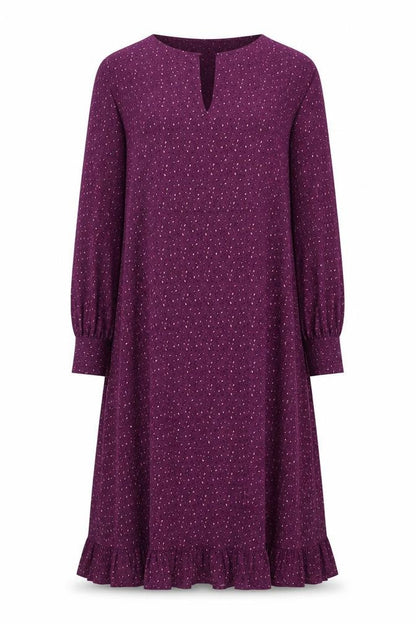 Oh Molly Women's Purple Animal Print A-Line Dress Size 10