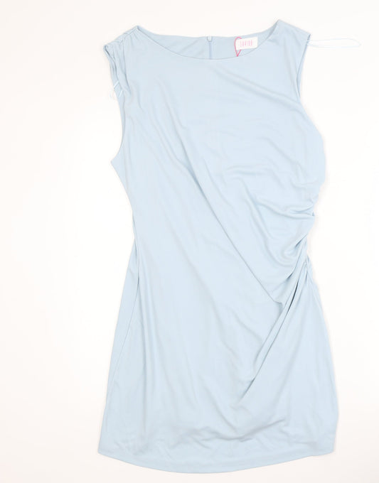 Savida Women's Blue Knee Length Sheath Dress Size 14