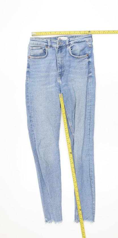 ZARA Women Blue High Rise Skinny Jeans Size 10
