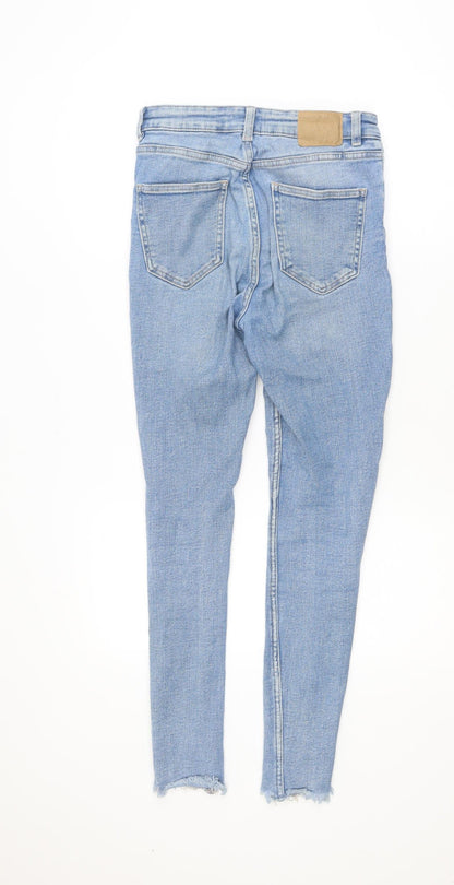 ZARA Women Blue High Rise Skinny Jeans Size 10