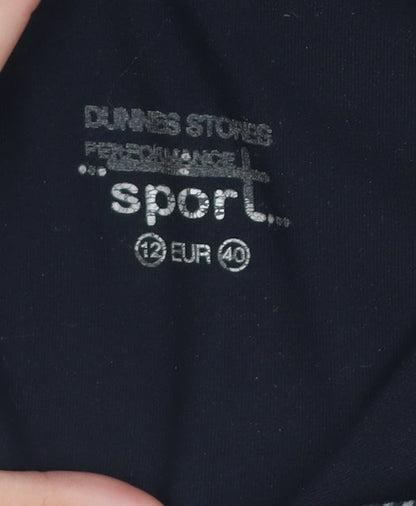 Dunnes Stores Women Black Size 12 1/4 Zip Performance Activewear Jacket