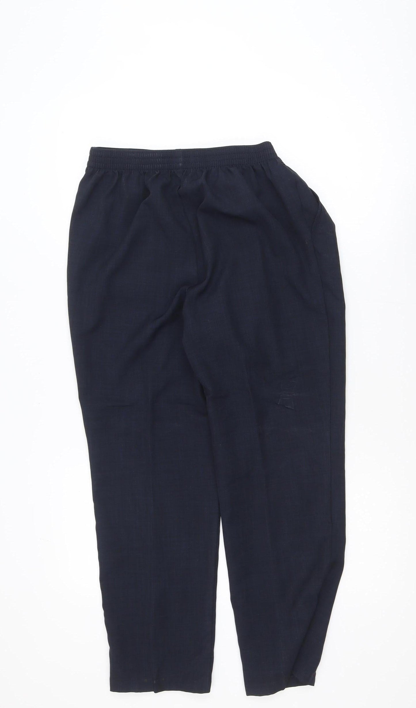 Marks and Spencer Women's Navy Blue Size 12 Straight Leg Work Trousers