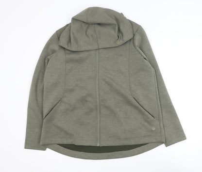 Dunnes Stores Women Green Size 16 Hooded Full Zip Activewear Jacket