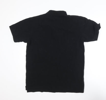 Ralph Lauren Men's Black Slim Fit Cotton Polo Shirt Size L