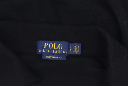 Ralph Lauren Men's Black Slim Fit Cotton Polo Shirt Size L