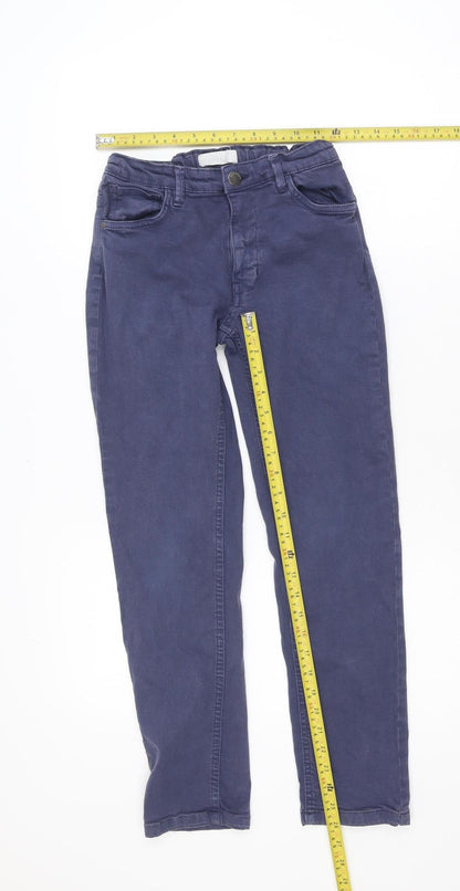 Sturdy Girls Blue Straight Jeans 11-12 Years Regular Fit Cotton