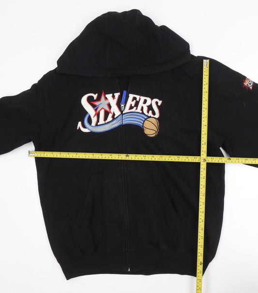 Champion Men's Black XL Sixers Full Zip Hooded Track Jacket