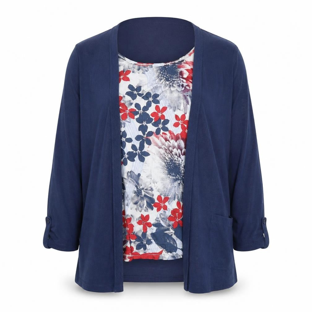 Marks and Spencer Women's Multicoloured Floral Tunic Blouse UK 16