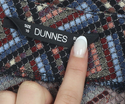 Dunnes Women’s Multicoloured Diamond Tweed Pencil Skirt Size 10