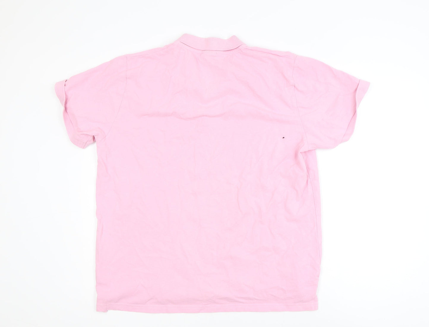 Voi Jeans Men's Pink 2XL Cotton Short Sleeve Polo Shirt