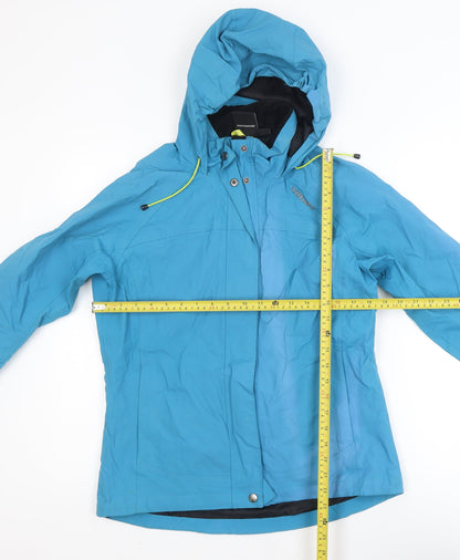 TOG24 Blue Waterproof Hooded Jacket Unisex Adults S Outdoor Rain Coat
