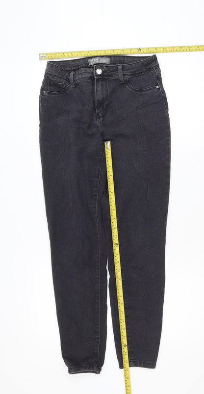 Primark Women’s Black Skinny Jeans Size 10 High Rise Denim Co