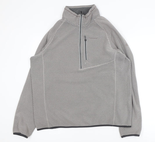 Craghoppers Men's Grey XL 1/2 Zip Windproof Lightweight Track Jacket